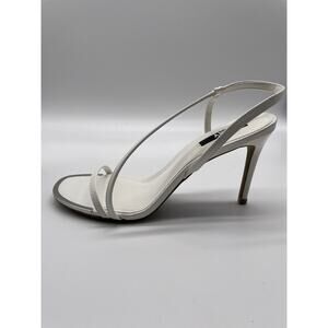 DKNY Women's Open Toe Fashion Pump Heel Sandal - White. Size 8.5.